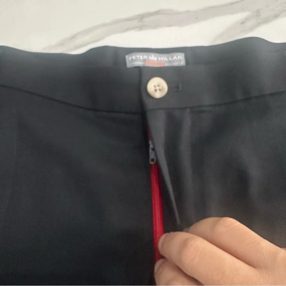 Peter Millar Wicking Shorts Mens 42 Golf Performance Chino 8.5” Inseam Black